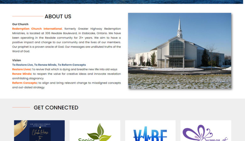 Website Design for Church International