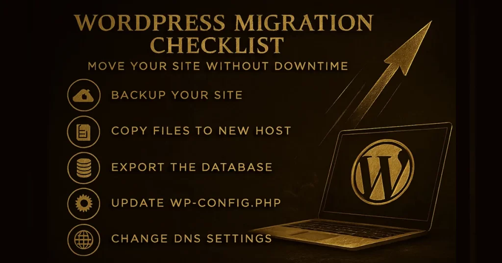 WordPress migration checklist to move website without downtime and SEO loss in 2026