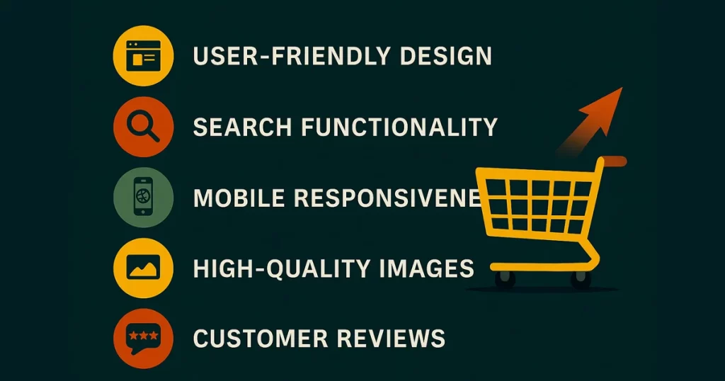 Cart Top 5 Essential eCommerce Website Features to Boost Sales in 2026