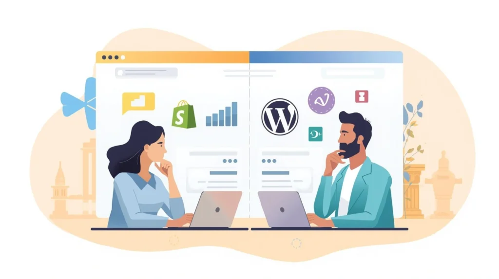 Choosing Between WordPress and Shopify for Your Ecommerce Website